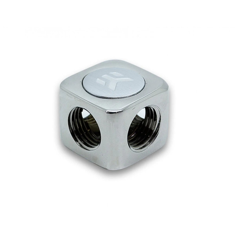 EKWB EK-AF X-Splitter 4F G1/4 - Nickel - كابل مُقسم